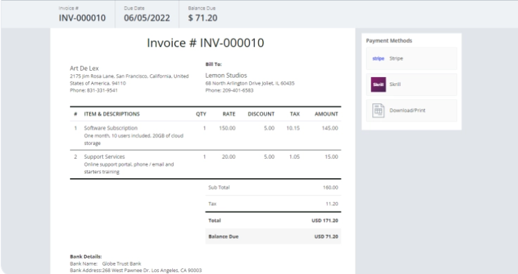 Invoicing